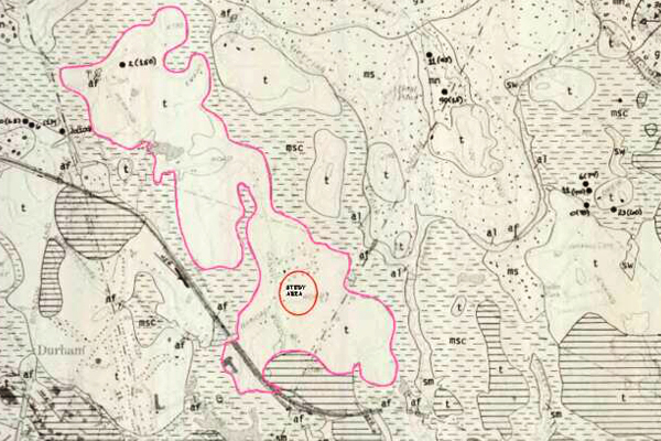 Groundwater modeling map